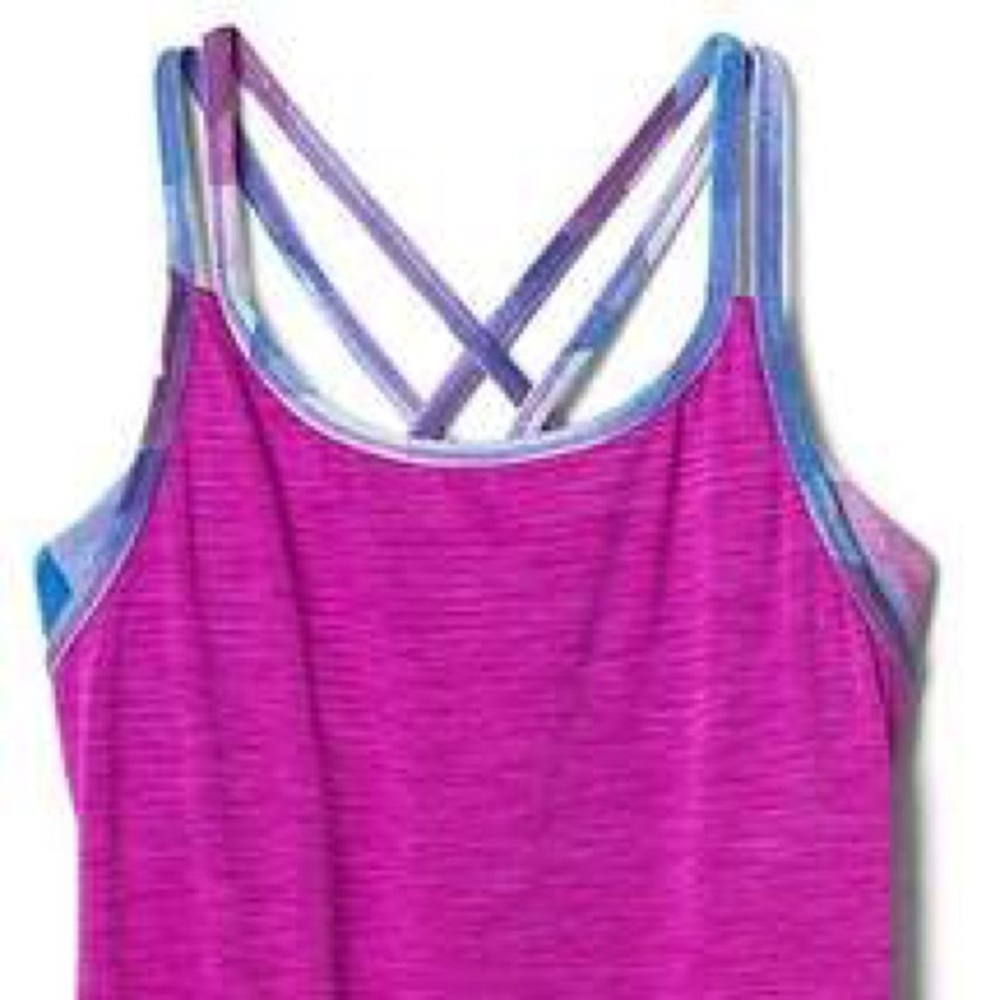 Athleta Girl Tank Top with Built in Bra M (8-10)